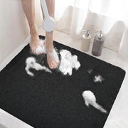 Douche mat antiscivolo con sfogo - loofah in PVC morbido - asciuga velocemente - 60 x 60 cm