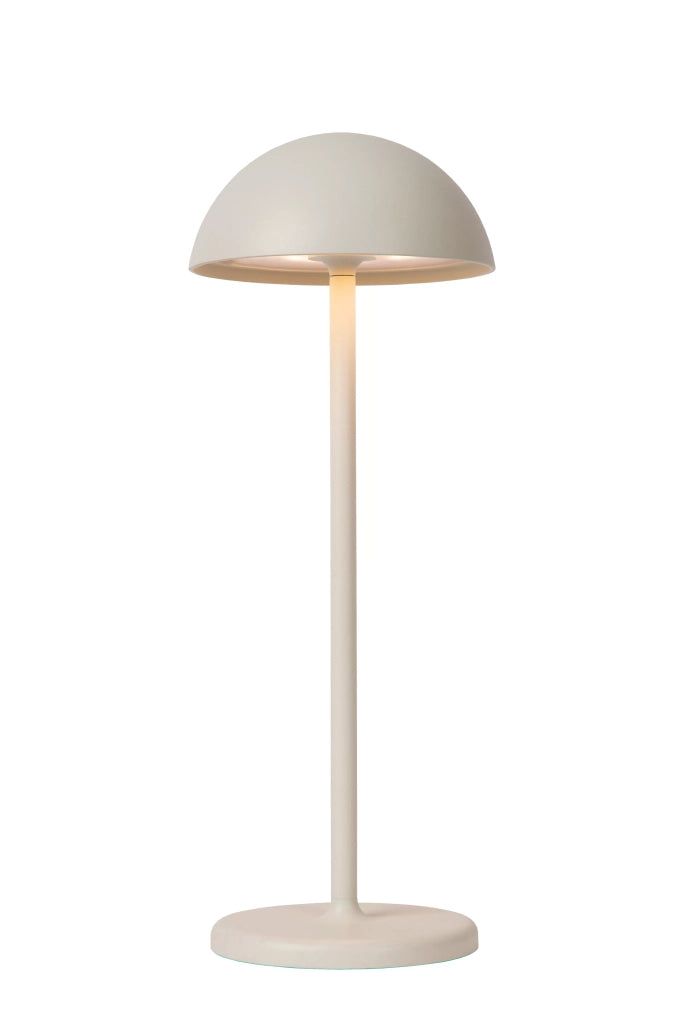 Lampada da tavolo esterna ricaricabile JOY Lucide LED 1,5W bianca