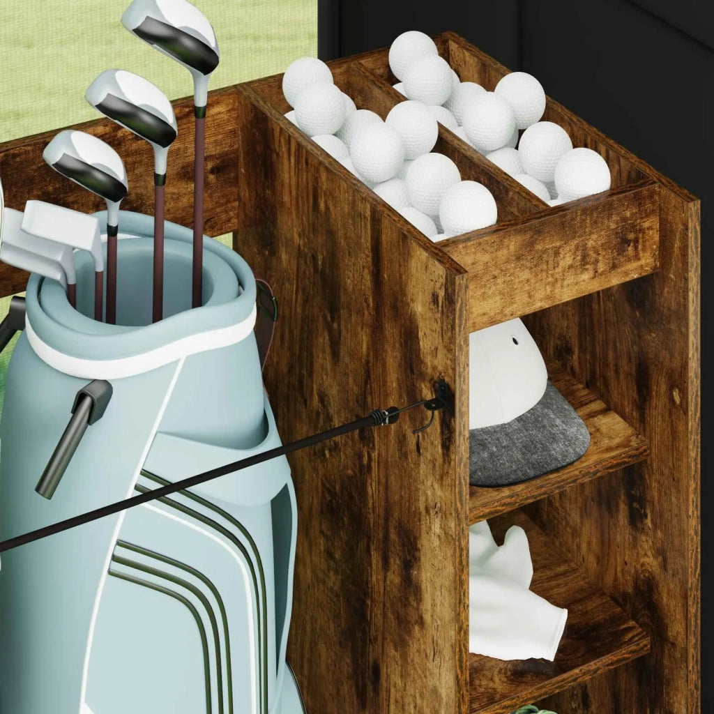 Armadio per Golf con ruota Rovere fum¨¦ 90 x 45 x 98 cm CFW9414074