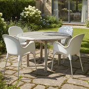 Raimund, Sedia da Esterno 4 Sedie Made in Italy, Beige