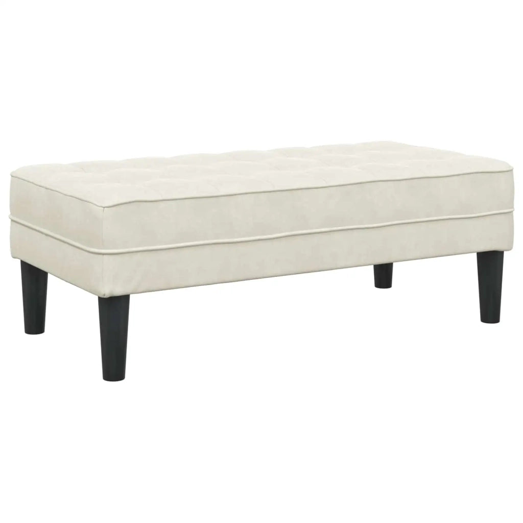 Set di divani con cuscino 2 pcs Crema Poliestere 3329272