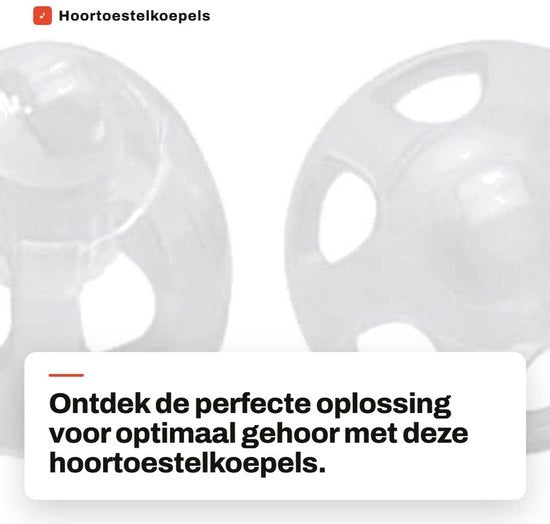 Accessori per apparecchi acustici - Koepels in silicone - Vervangingen per Minifit Open Vent - 8 mm - 2 pezzi - Koepels universali - Accessori per apparecchi acustici