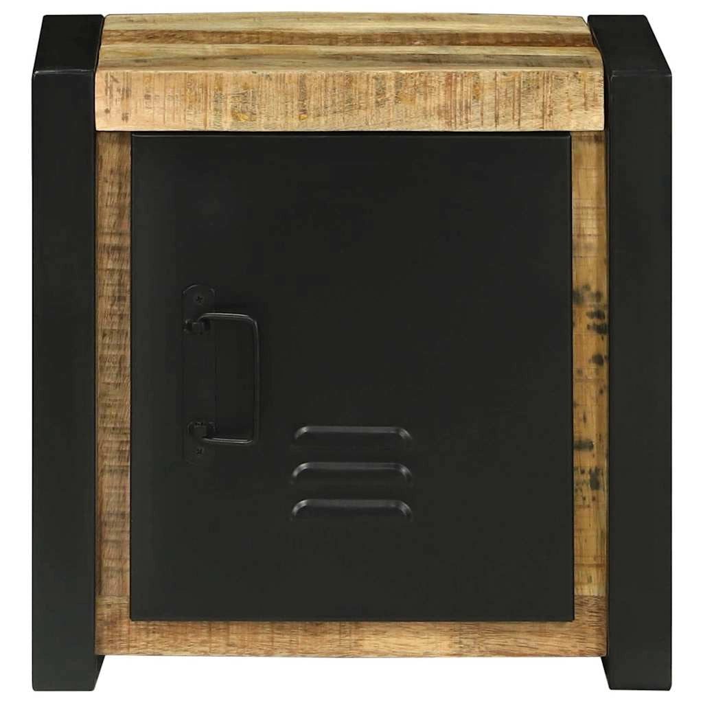 Mobiletto da bagno moderno rettangolare con ripiano 40 x 30 x 40 cm in legno massello di mango marrone 02_0057650