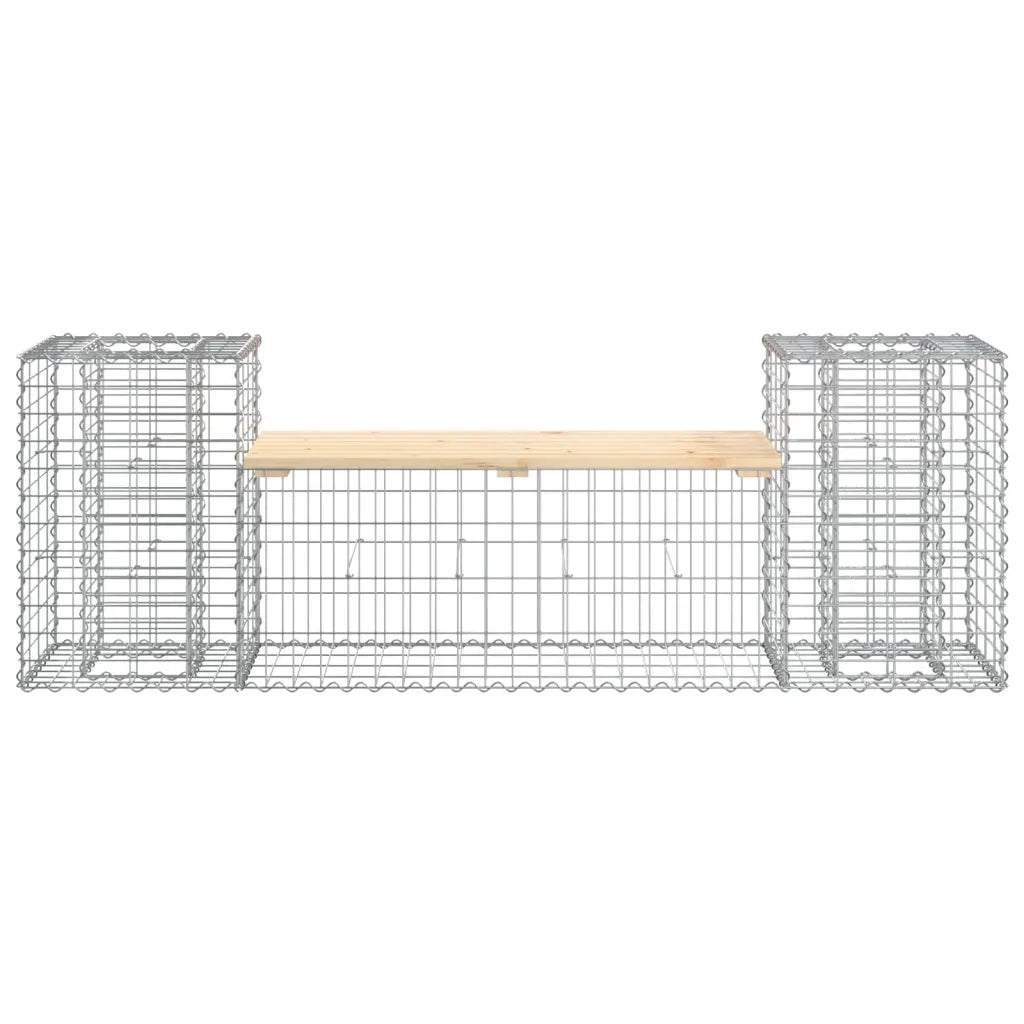 Panca Giardino Design Gabbione 183x41x60,5 cm Massello di Pinocod mxl 103415
