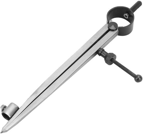 Divisore di ali - Lijnkompas preciso - Materiale in acciaio inossidabile - 150 mm compattibile - Strumento di geometria - Adatto per accessori di lavorazione in pelle