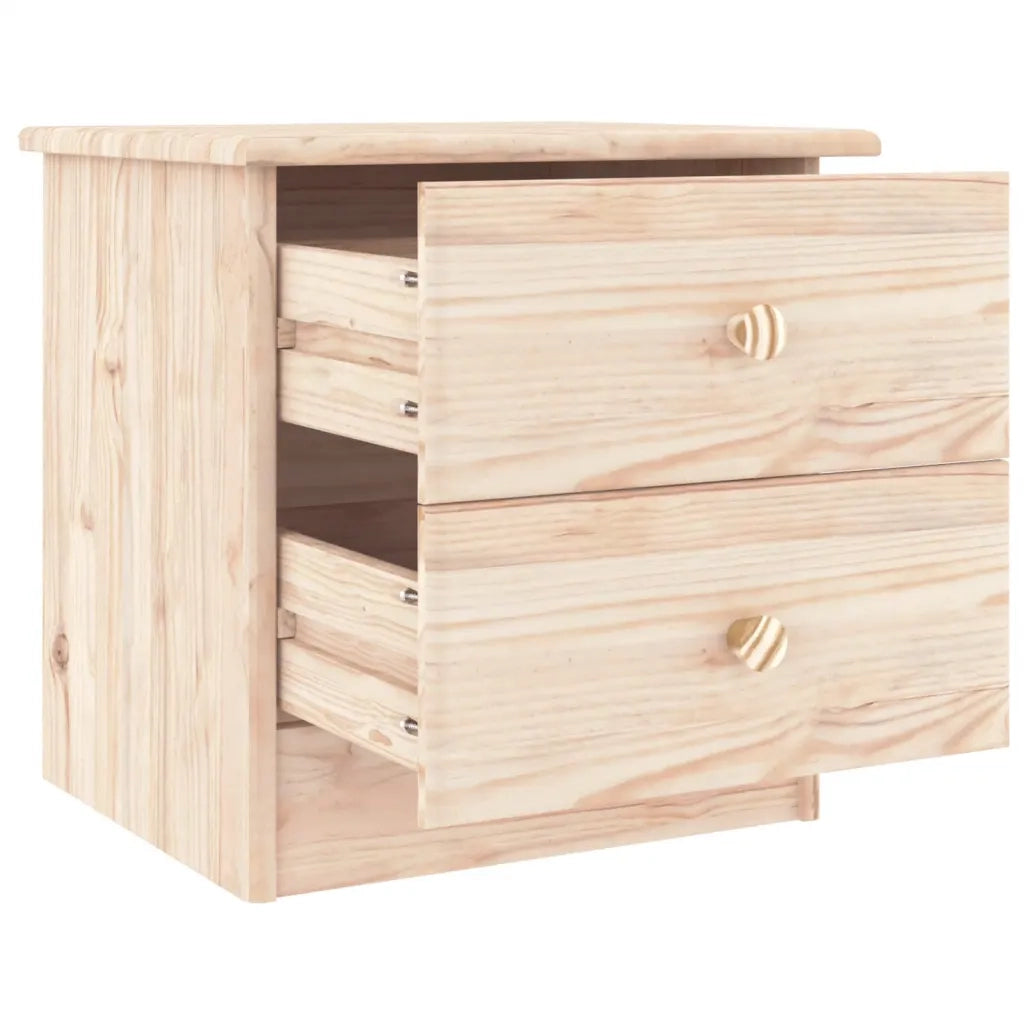 Comodino ALTA 41x35x41 cm in Legno Massello di Pino 353915