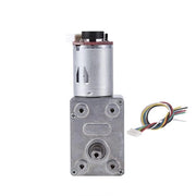 Motore a ingranaggi 12V con riduzione di coppia elevata - encoder - 20 giri al minuto - coppia massima 25 kg.cm - peso 165g - motore