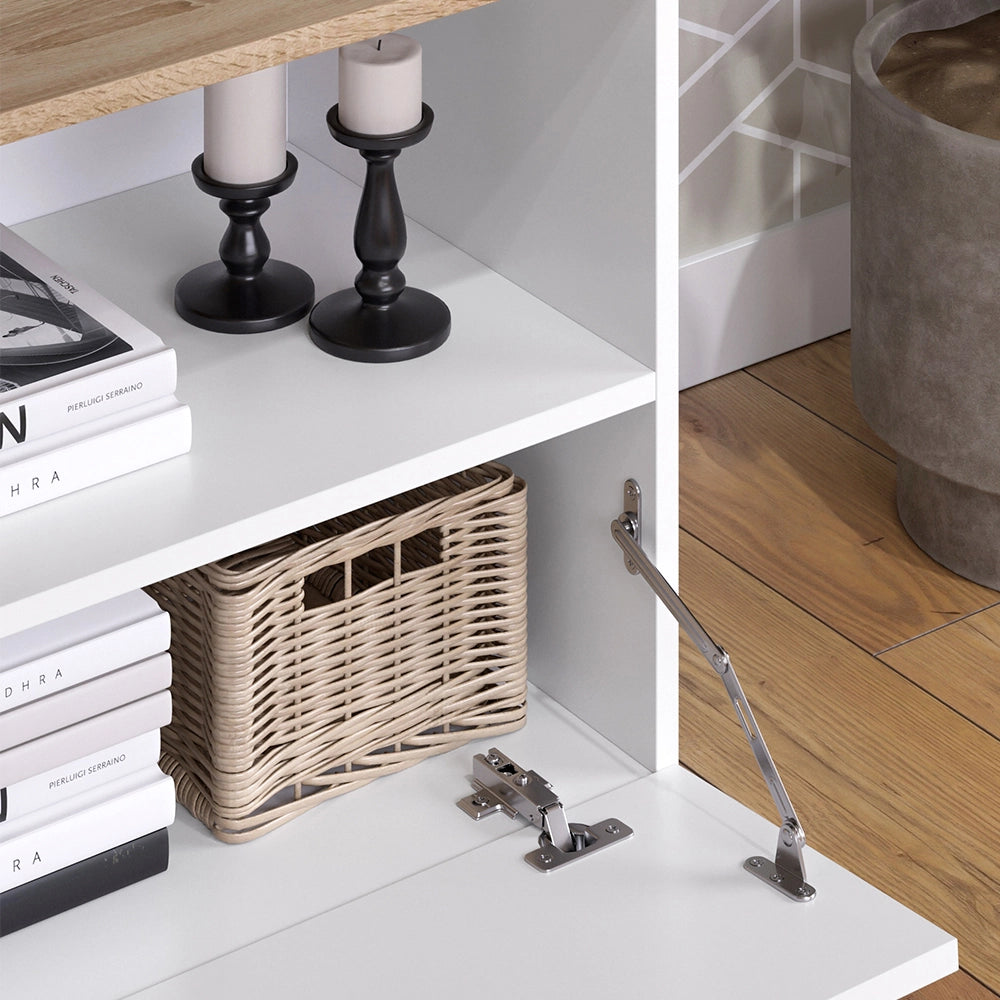 Vicco Credenza Bianco/Sonoma 60 x 50 cm con patta