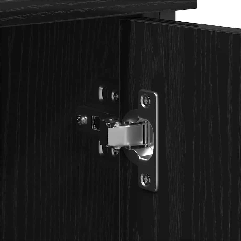 Set mobile TV Rovere Nero 101 x 35 x 65 cm Legno multistrato 862927