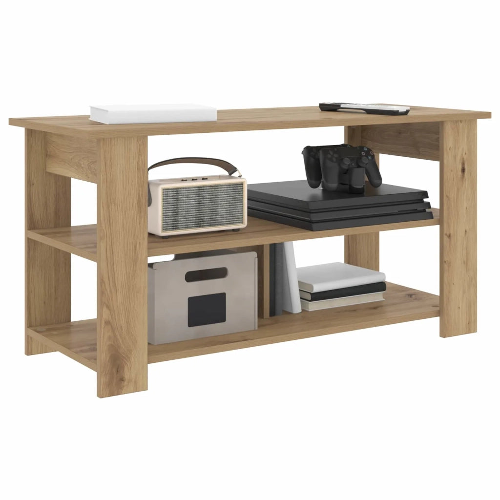 Supporto TV | Armadietto TV | Mobile Porta TV Rovere artigianale 100 x 40 x 50 cm