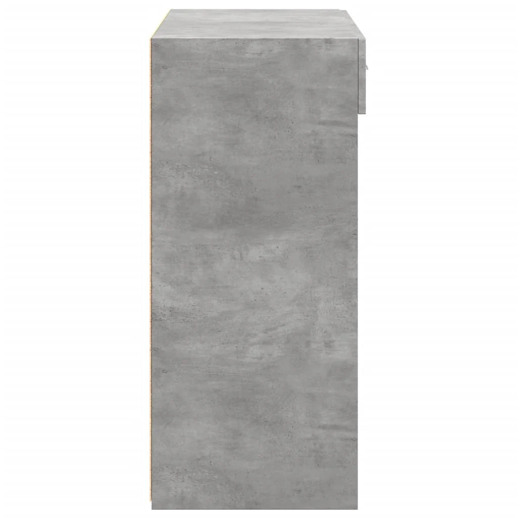 Buffet credenza cassettiera mobiletto mobile contenitore organizer per cucina soggiorno salotto 80 x 42,5 x 93 cm legno ingegnerizzato grigio 02_0032108