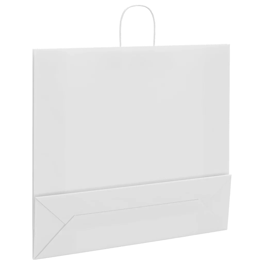 Sacchetti di Carta 250 pz con Manici Bianchi 54x15x49 cm CFW5627303