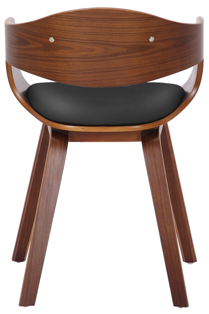 Sedia Kingston in Similpelle Noce/nero