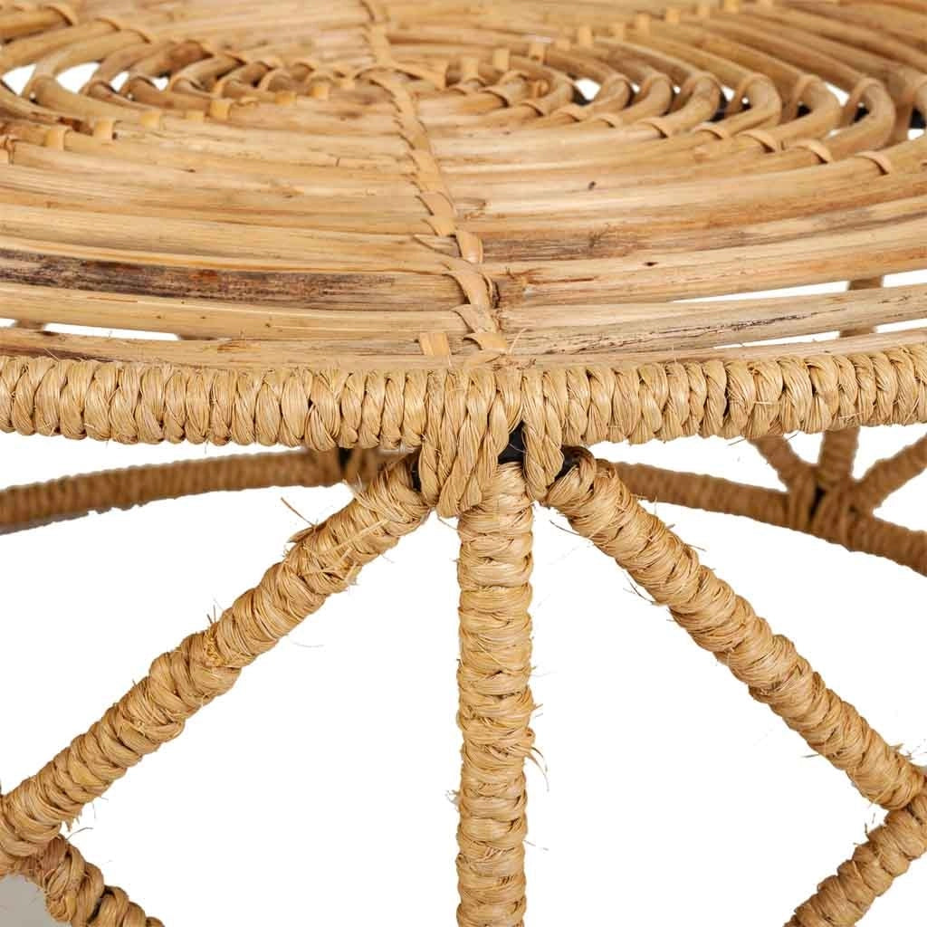 Tavolino in canna 80x80x45h