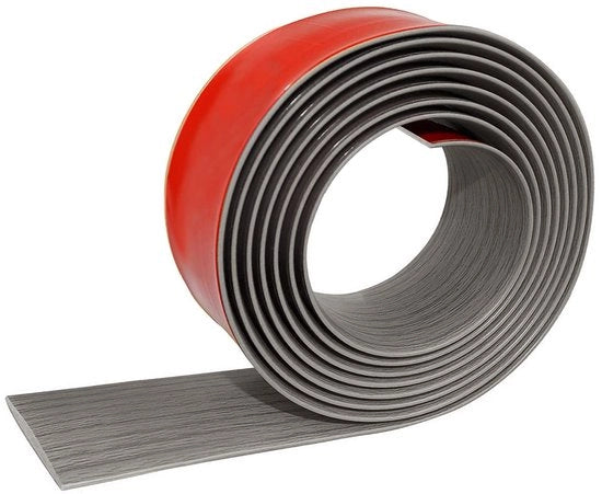 Profilo di transizione in vinile autoadesivo da 4M x 5 cm, striscia di transizione autoadesiva piatta, striscia di pioggia morbida autoadesiva per finestre, strisce di porta autoadesive per pavimento