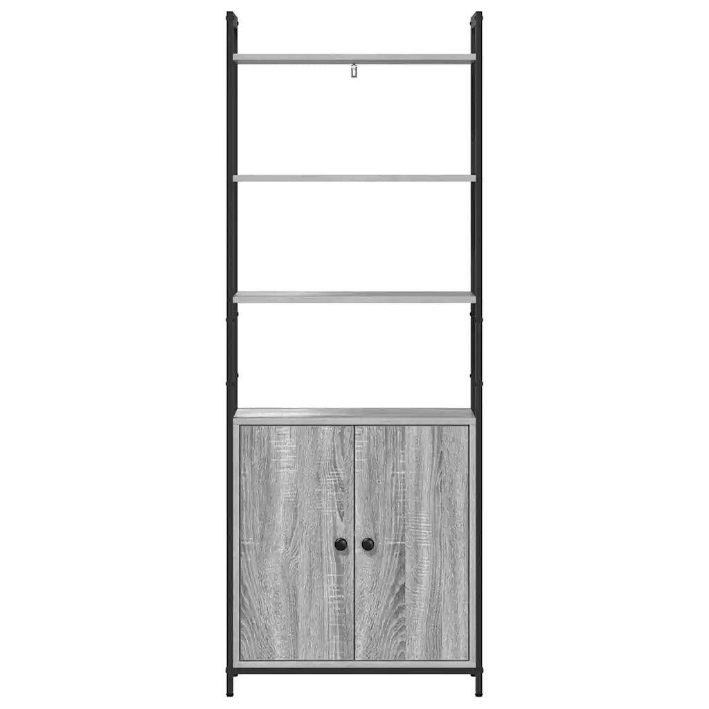 Armadio per Libri Grigio Sonoma 60 x 24 x 161 cm