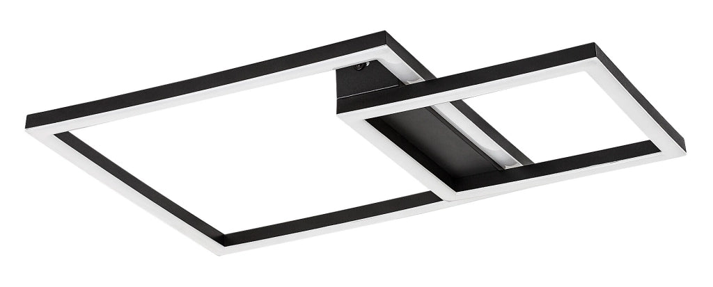Rabalux Heleth plafoniera nera geometrica LED 24W 3000K