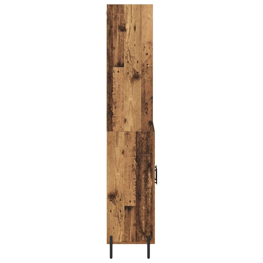 Credenza | Madia | Buffet da pranzo | Armadio da pranzo Legno vecchio 69,5 x 32,5 x 180 cm Legno multistrato