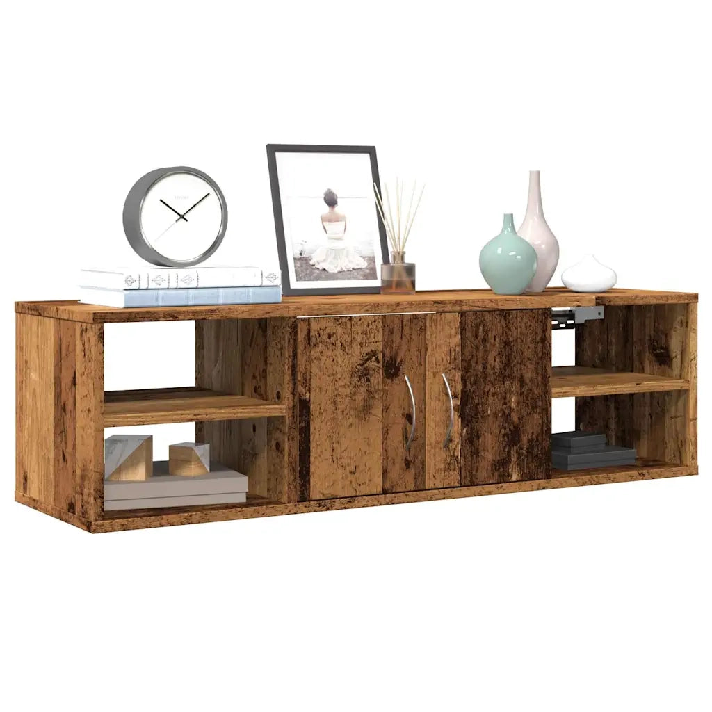 Armadietto a Muro Legno Vecchio 101x30x29 cm in Truciolato 856488