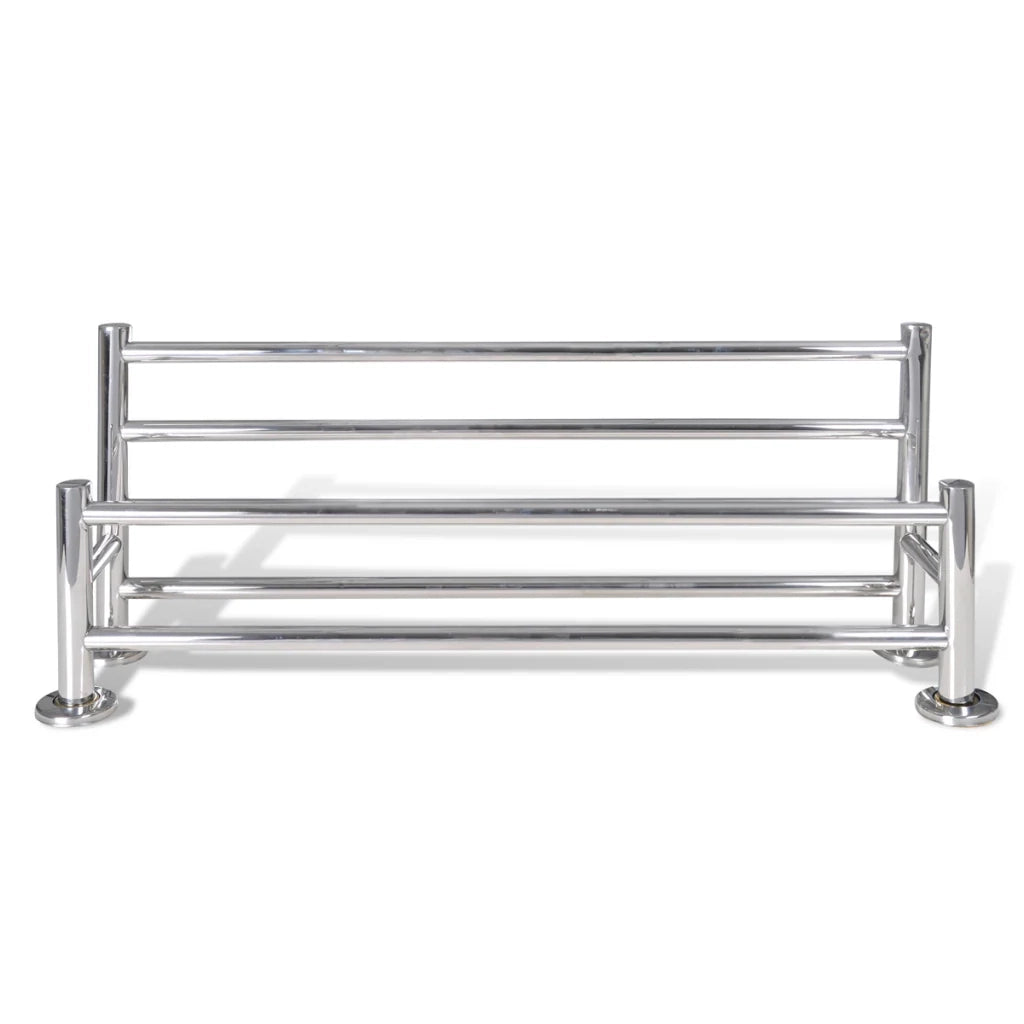 Portasciugamani doppio universale in acciaio da bagno 60 cm 3202011/3