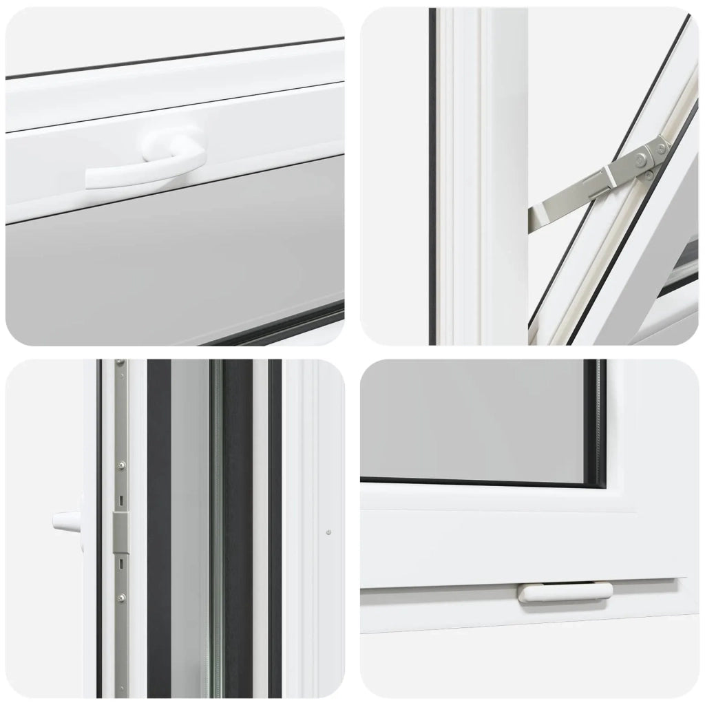 Finestra per Soffitta RISOR 90 x 40 cm PVC e Vetro Antracite CFW8083288