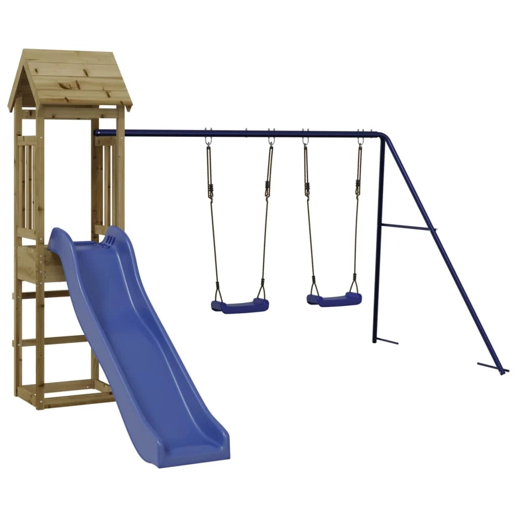 Area giochi da esterno 255 x 160 x 162 cm legno di pino impregnato 02_0004631