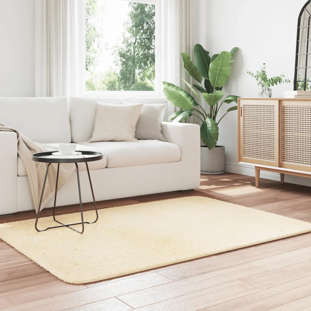Tappeto del soggiorno | Tappeto Shaggy a Pelo Lungo NAVARRA Crema 120x170 cm poliestere