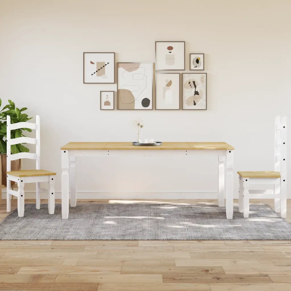 Tavolo da Pranzo | Tavolo da cucina Corona 180x90x75 cm in Legno Massello di Pino
