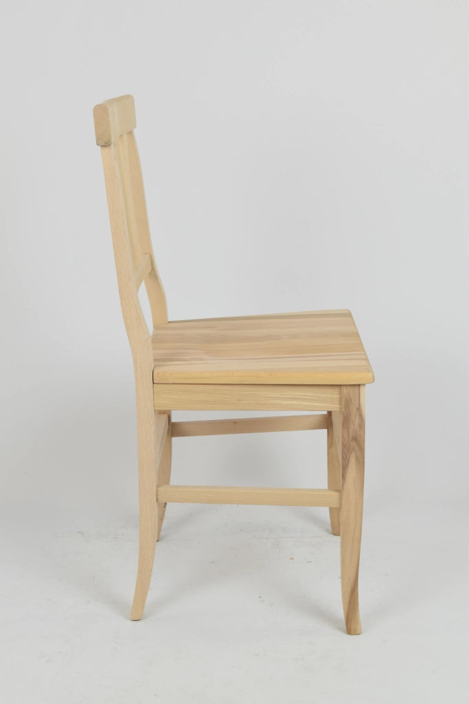 Set 6 sedie Artemisia Tommychairs, struttura in legno di faggio levigato, non trattato, 100% naturale e seduta in legno
