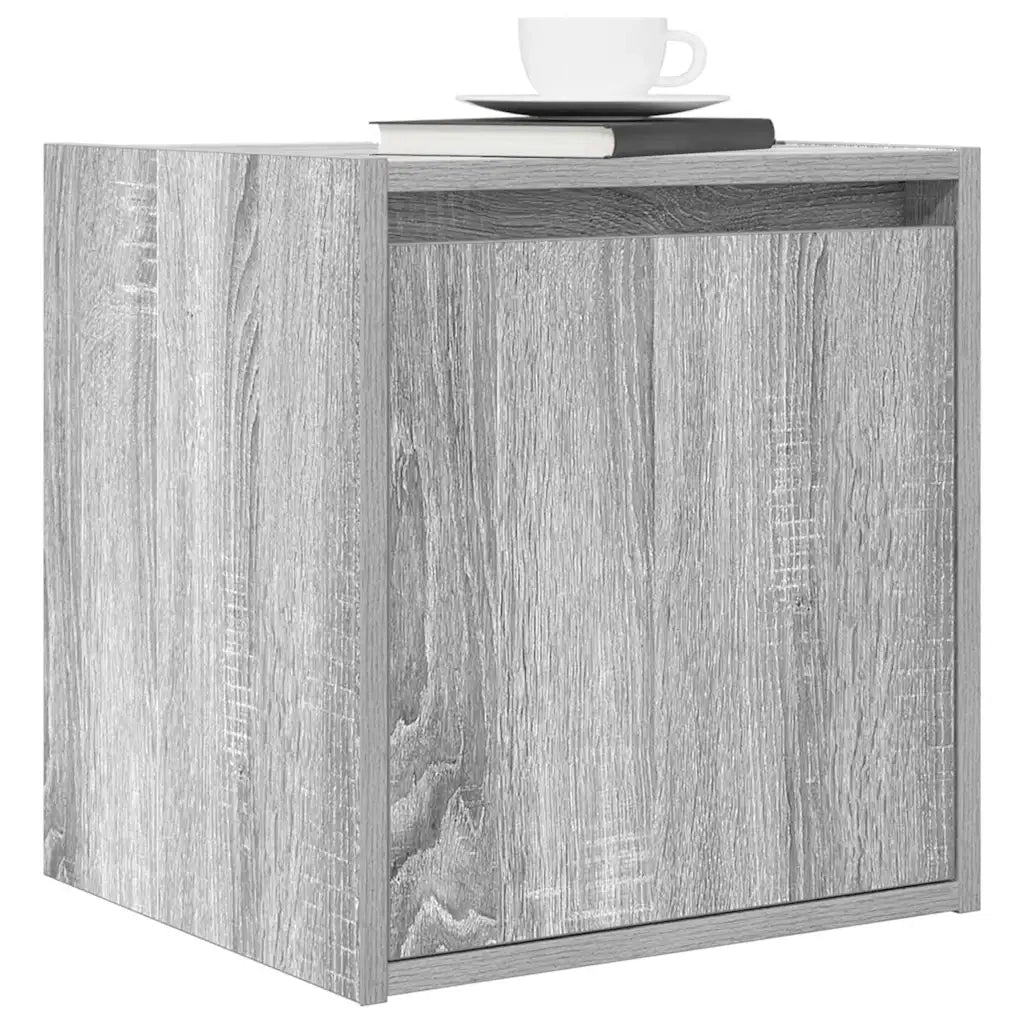 Comodino a Muro Grigio Sonoma 38x34x40 cm 861239
