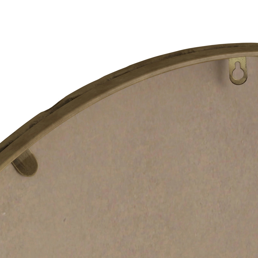 Specchio ovale da parete 110x75x11.5 cm; montaggio verticale e orizzontale; in vetro; oro