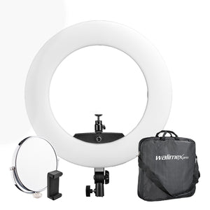 Ring light a LED Medow 960 Bi-Color, 3200-5500 K, Luce ad anello da 96 W per foto e video con telecomando, compatibile con treppiedi fotografici