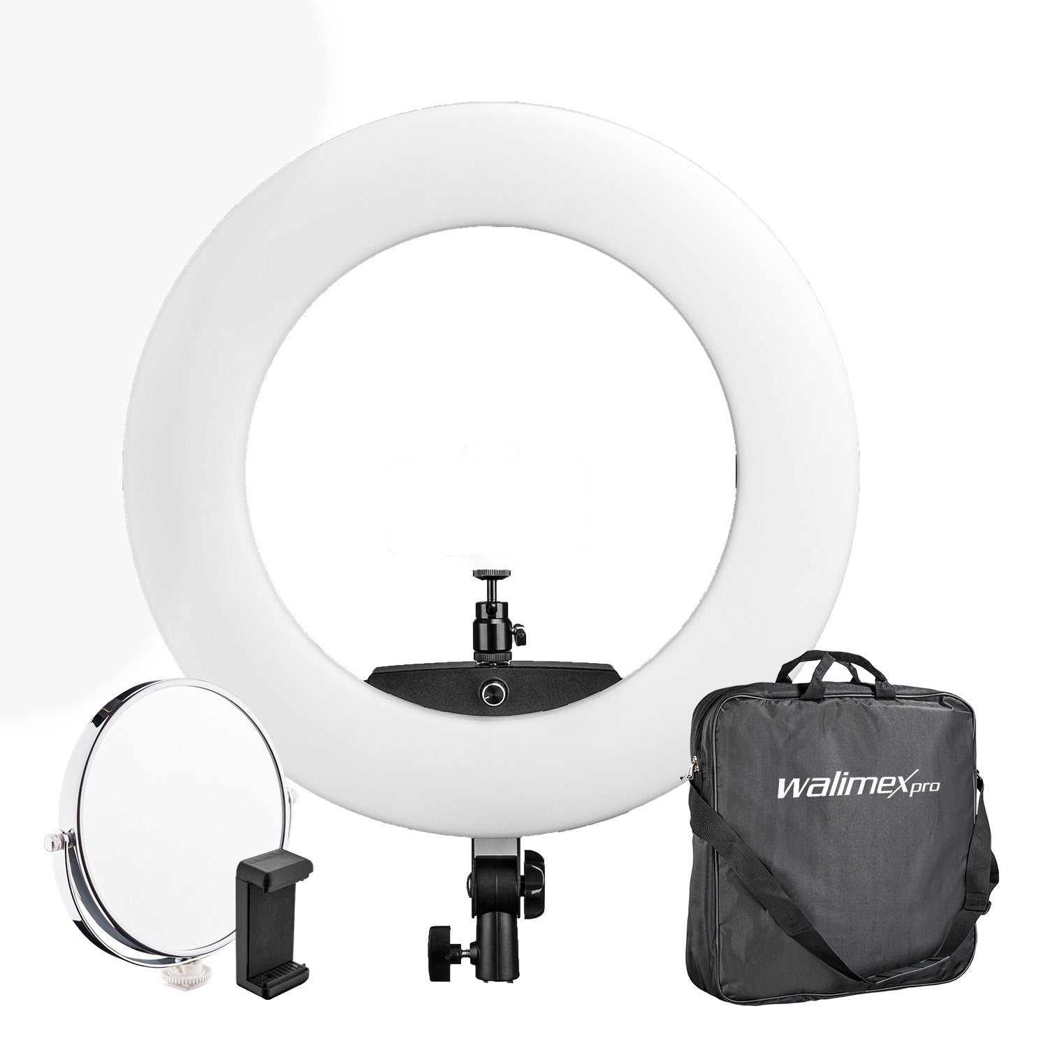 Ring light a LED Medow 960 Bi-Color, 3200-5500 K, Luce ad anello da 96 W per foto e video con telecomando, compatibile con treppiedi fotografici