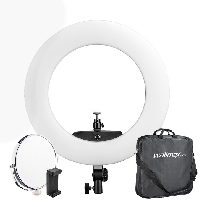 Ring light a LED Medow 960 Bi-Color, 3200-5500 K, Luce ad anello da 96 W per foto e video con telecomando, compatibile con treppiedi fotografici