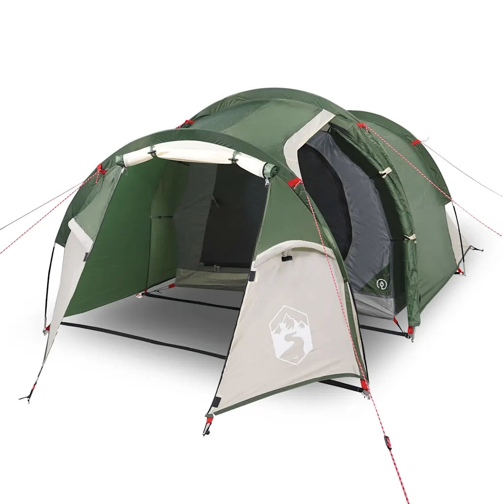 Tenda da Campeggio a Tunnel per 2 Persone-Tenda per Escursionismo Verde Impermeabile 957695