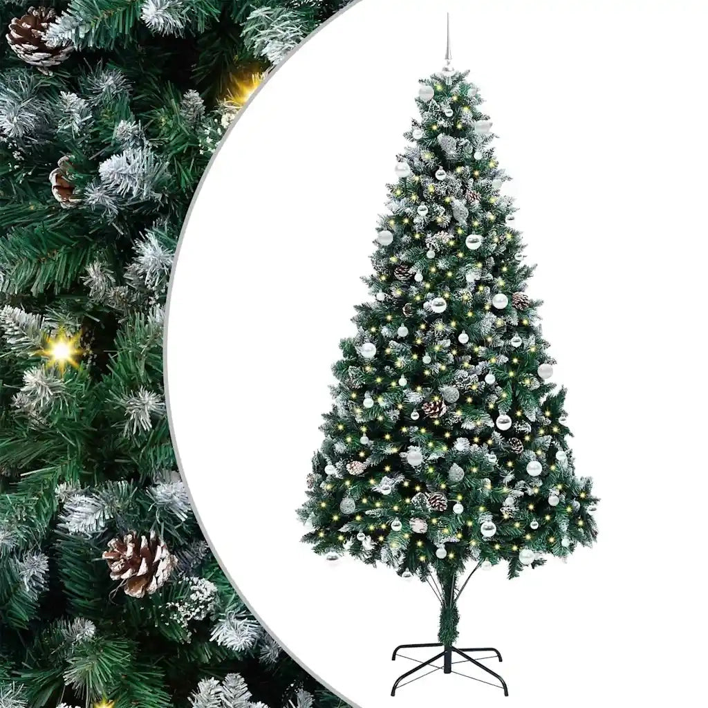 Albero di Natale artificiale con 300 LED Verde 240 cm 3396287