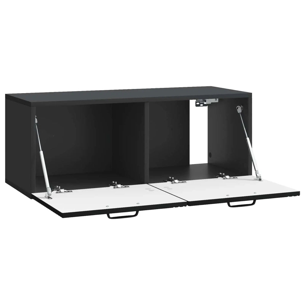 Mobile Porta TV da Muro Nero 78,5 x 31 x 30 cm 898716