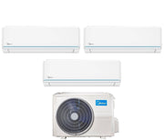 Condizionatore Midea Trial Split Inverter serie EVOLUTION 9+12+18 con M4OE-28HFN8-Q R-32 Wi-Fi Integrato 9000+12000+18000