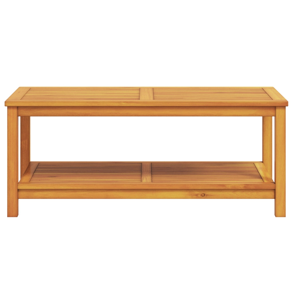 Tavolino da caffÃ¨ 110x55x45 cm in legno massello di acacia