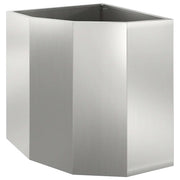 Fioriere | Cassetta per fiori | Vaso d'angolo Argento 45 x 45 x 50 cm Acciaio zincato