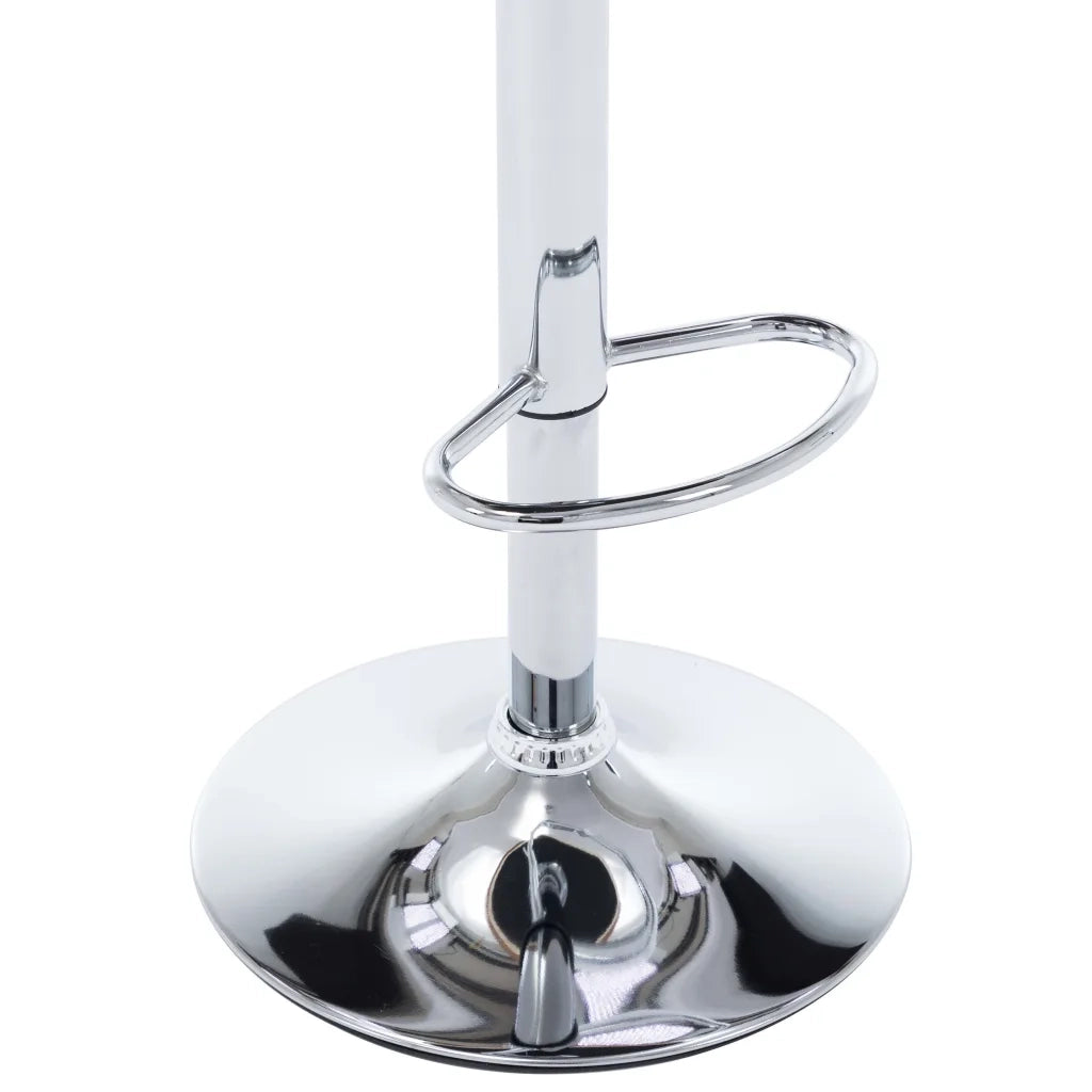 Sgabelli da Bar 2 pz Crema in Similpelle e Legno Curvato 283147