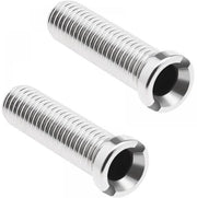 Boutoni di Acciaio Inossidabile per Cucina - 2 Pezzi - M12 x 45 mm - M12 Viti - 2 Pezzi - Argento