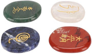 Set di 4 Cristalli Reiki Incisi per Meditazione Balanciante