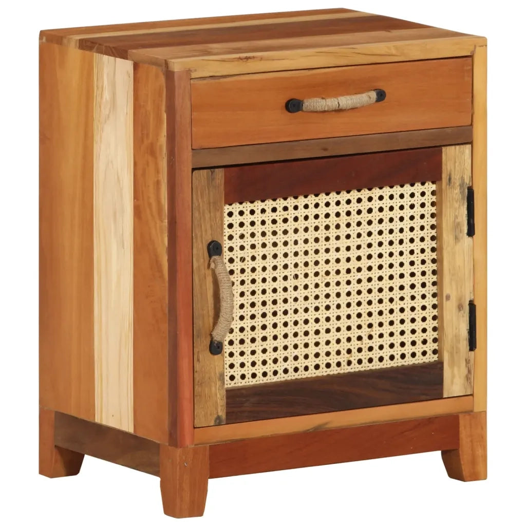 Comodino 40x30x50 cm in Legno Massello di Recupero 288094