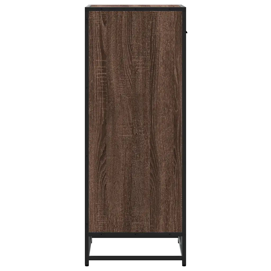Scarpiera Rovere Marrone 48x38x97,5 cm in Legno Multistrato 849213