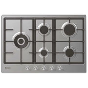 Candy CHG7WLWPX Acciaio inox Da incasso 75 cm Gas 5 Fornello(i)