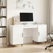 Scrivania Bianco Lucido 142,5 x 50 x 75 cm Legno ingegnerizzato 3414607