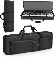 Tas per tastiera - Protezione per 88 tasti - Portatile - Spazio di stoccaggio ampio - 1 pezzo - Nero - Tessuto Oxford - 137x18x37 cm
