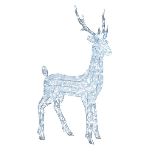 Sagoma luminosa natale lotti 80218 renna 3d bianco