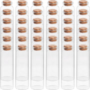 Set di recipienti in vetro per regali con bocchette in gomma - 36 pezzi - bottiglie a 50ml ermetiche per feste e cucina